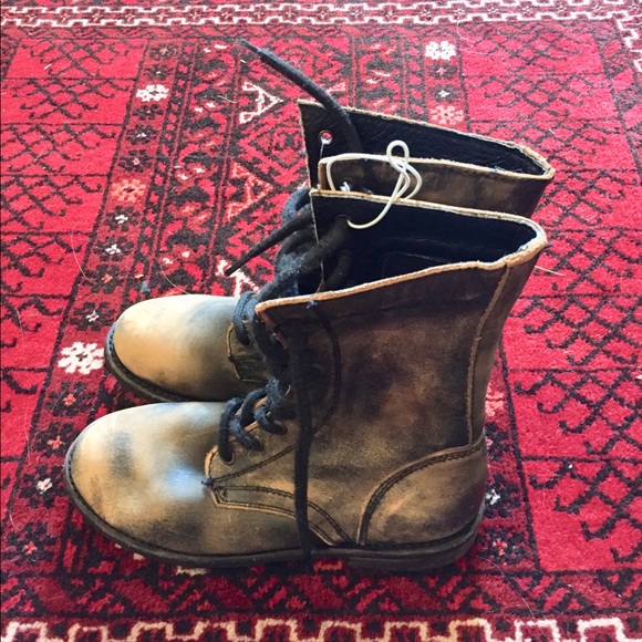 NEW Never Worn Free People Tortuga Combat Boots 7 - Picture 3 of 7
